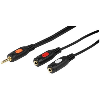 Cable de Audio Divisor Vicanco Minijack Macho a 2 Minijack Hembra 0,2M