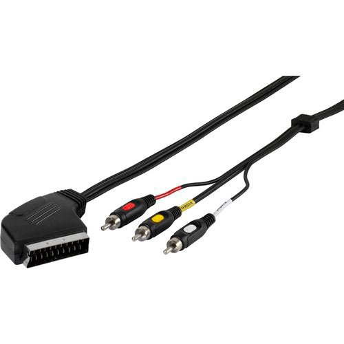 Cable de Video Conversor 4x RCA Macho a 1x SCART Macho 2M