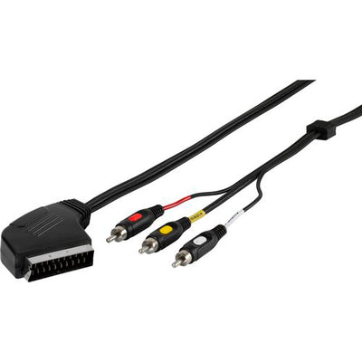 Cable de Video Conversor 4x RCA Macho a 1x SCART Macho 2M