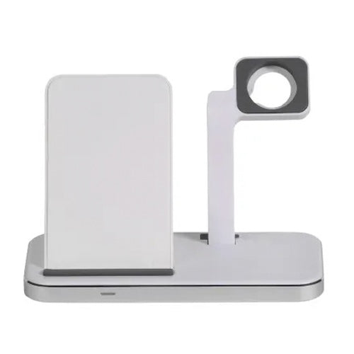 Cargador Soporte Vivanco Inalambrico QI Movil+Reloj 10w