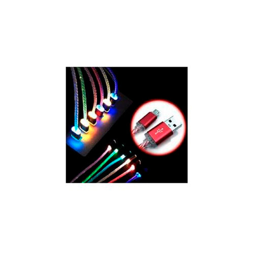 Cable carga y datos USB tipo C Wirboo con luz verde