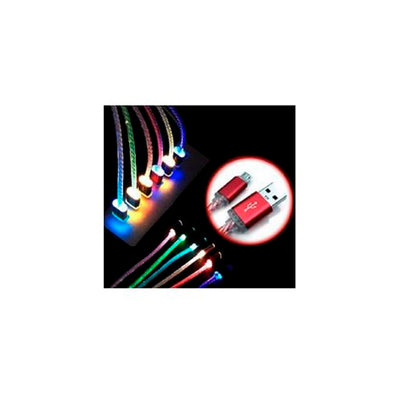 Cable carga y datos USB tipo C Wirboo con luz verde