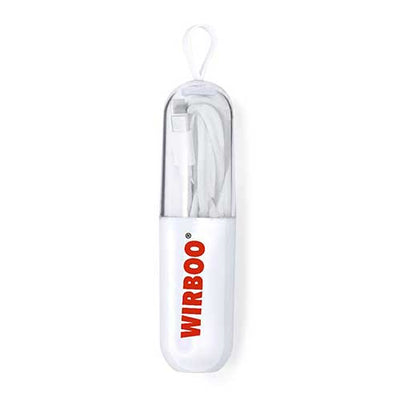 Cable USB C-C Wirboo W638 Pildora Blanco