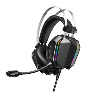 Auricular Diadema con Cable XO GE07 RGB Gaming Micrófono Negro
